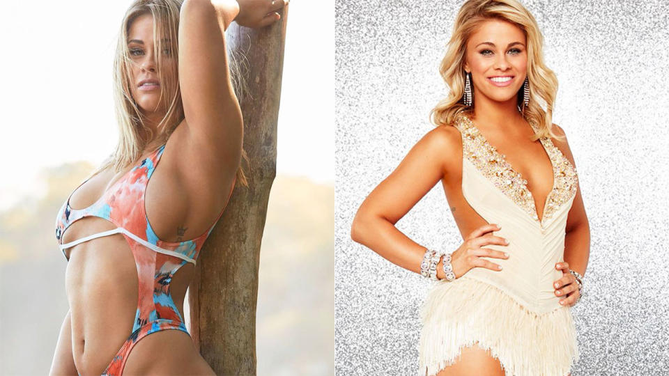 Paige VanZant is seen here in a photo shoot and on Dancing With the Stars.