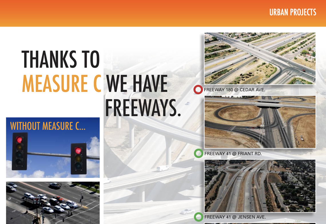 A 2007 Annual Report for Measure C shares some of the freeway-building projects taxpayers have paid for.