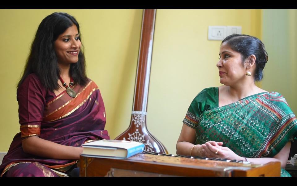 Asambhava-Chandrima shooting a story about her music teacher