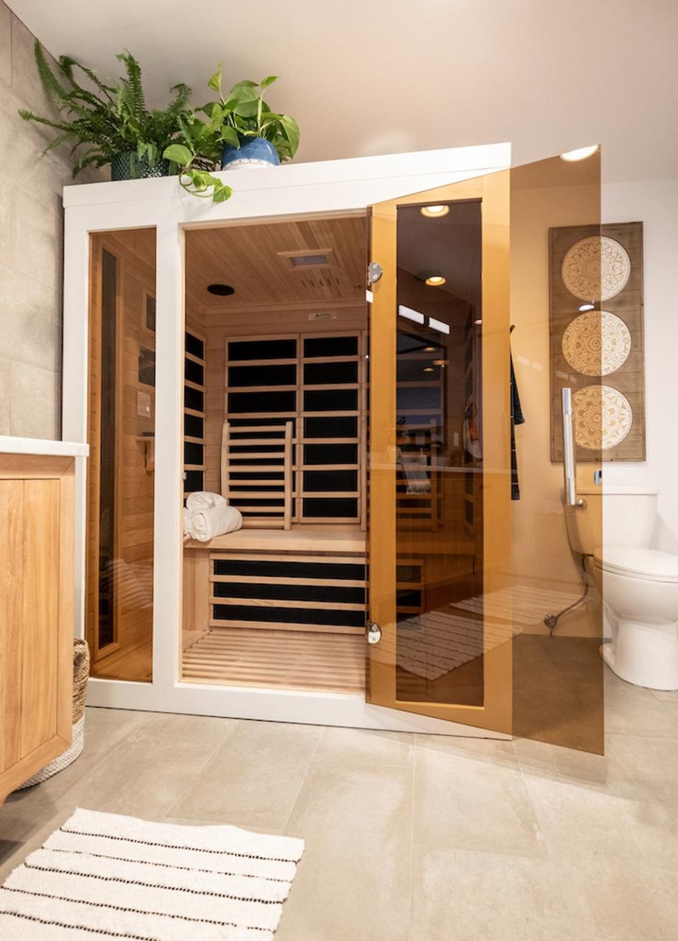 property brothers forever home sauna