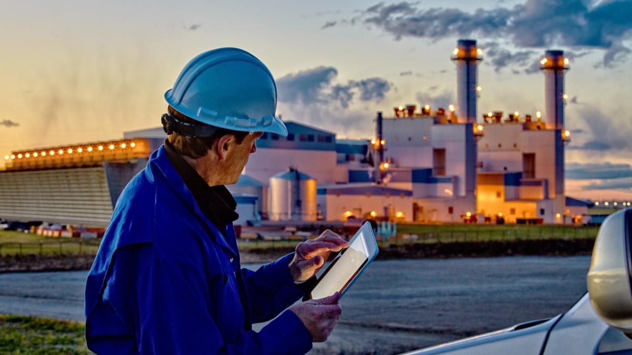 Engineer at an electrical power plant.