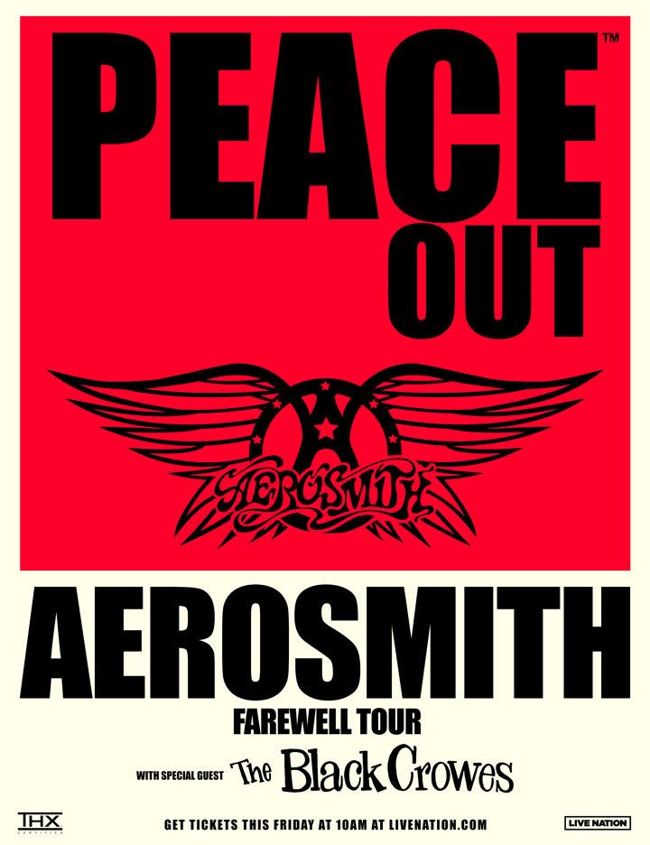 Aerosmith's Peace Out tour will stop in Cleveland and Columbus.