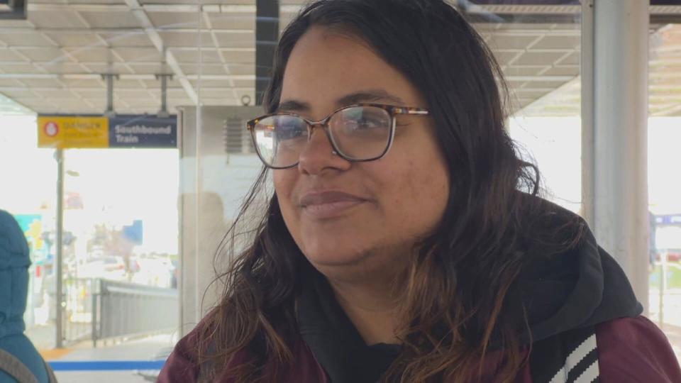 Amneet Hauk was waiting for the train in at the Chinook station. 