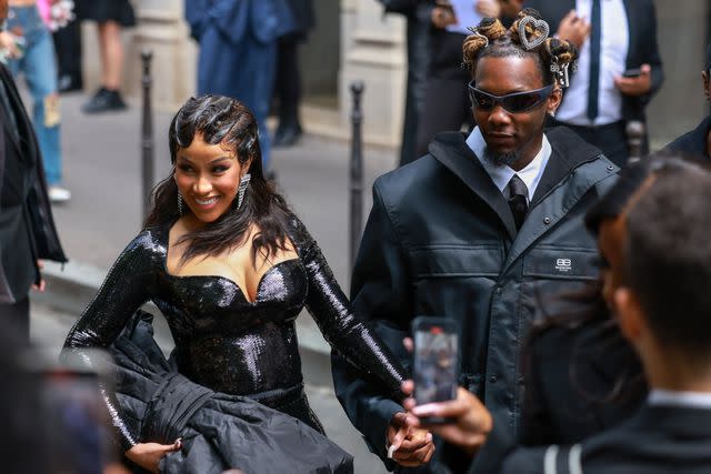 <p>Arnold Jerocki/Getty</p> Cardi B and Offset in Paris in July 2023