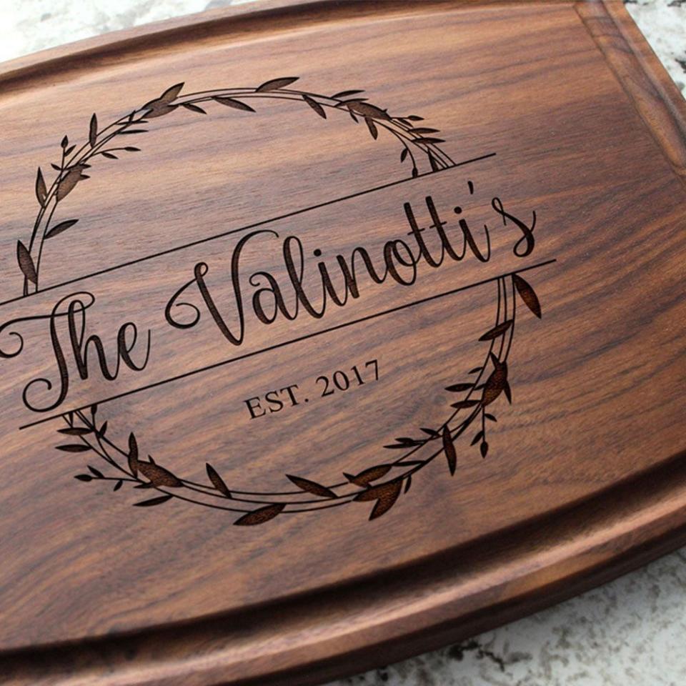 19) Personalized Cutting Board