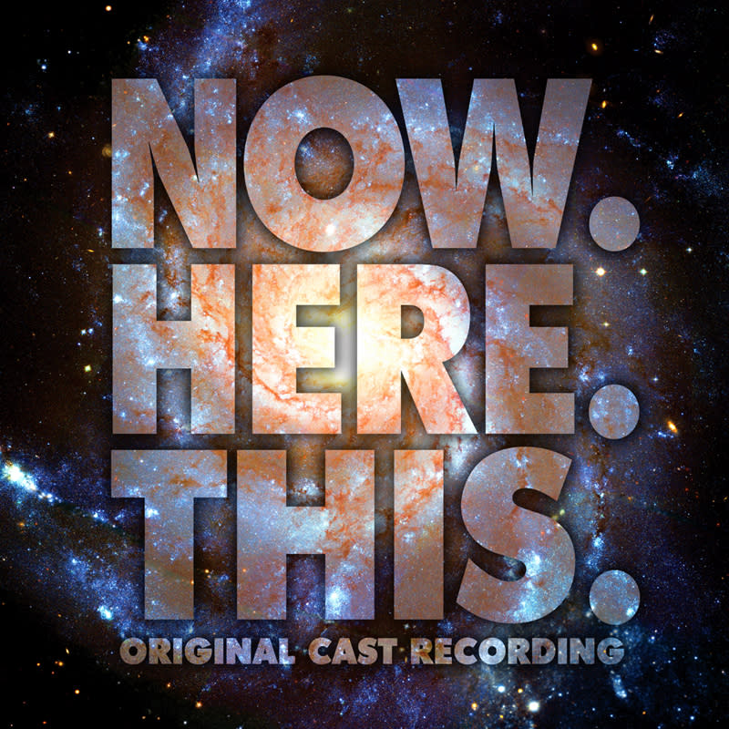 This CD cover image released by Ghostlight shows "Now.Here.This," the original Broadway cast recording. Jeff Bowen, who starred in the show as well as wrote the songs and lyrics, turned to the show's fans via crowdfunding to get a cast album produced, an idea that more in the theater community are embracing. (AP Photo/Ghostlight)