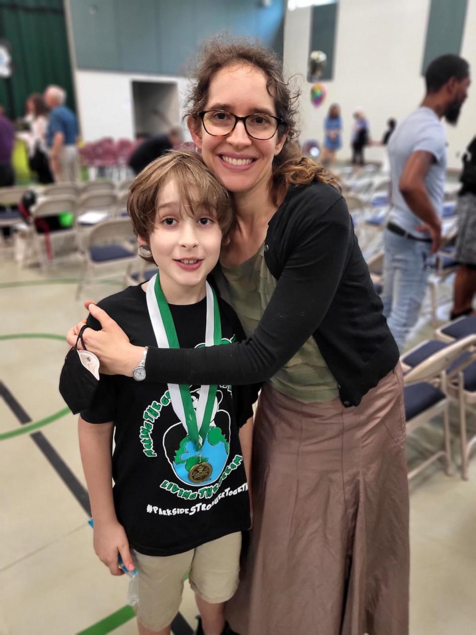 PHOTO: Theo Huot de Saint-Albin, now 12, is pictured with his mom, Meredith Eubanks. (Meredith Eubanks)