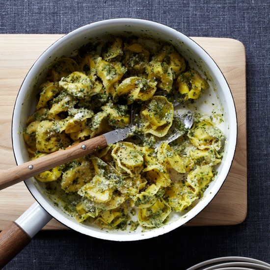 Cheese Tortellini with Walnut Pesto