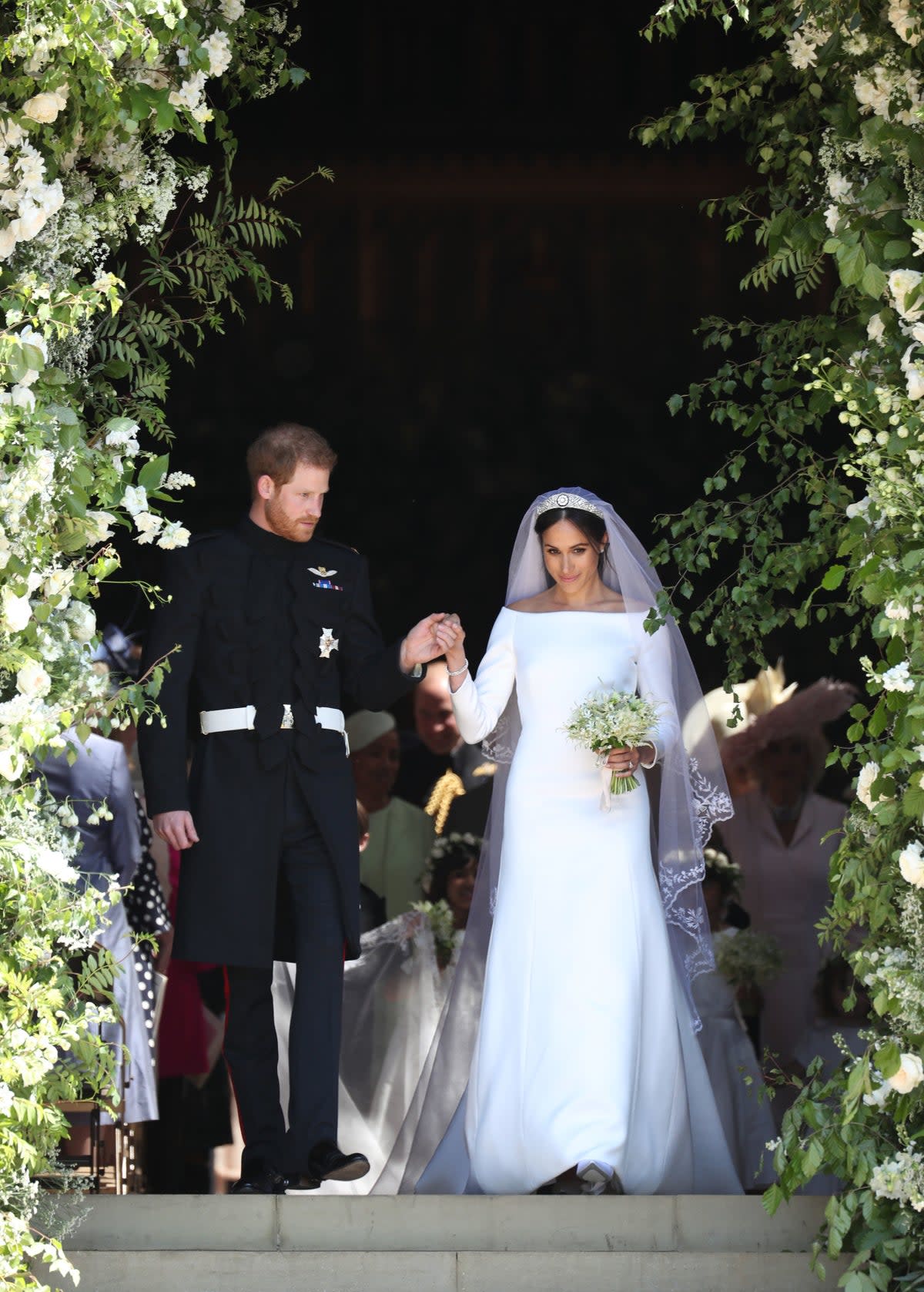 Duke of Sussex 40th birthday: <p>Harry, 33 on his wedding day with Meghan </p> (Jane Barlow/PA)