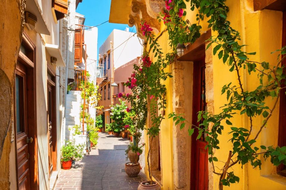 Una calle en Chania (Getty Images/iStockphoto)