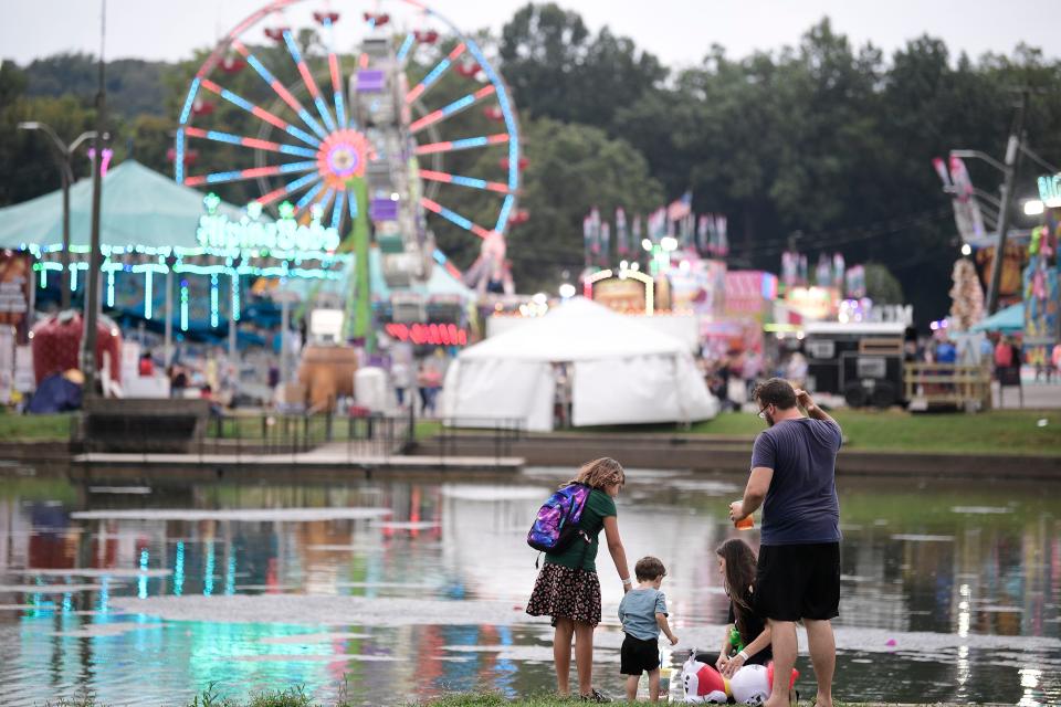 The Tennessee Valley Fair features rides, exhibits, livestock displays and games.