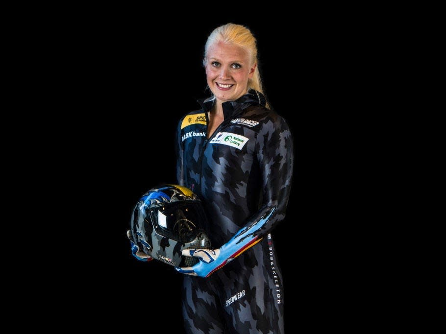 Kim Meylemans of Belgium's skeleton Olympic team