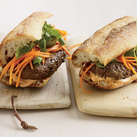 Vietnamese-Style Banh Mi Burgers