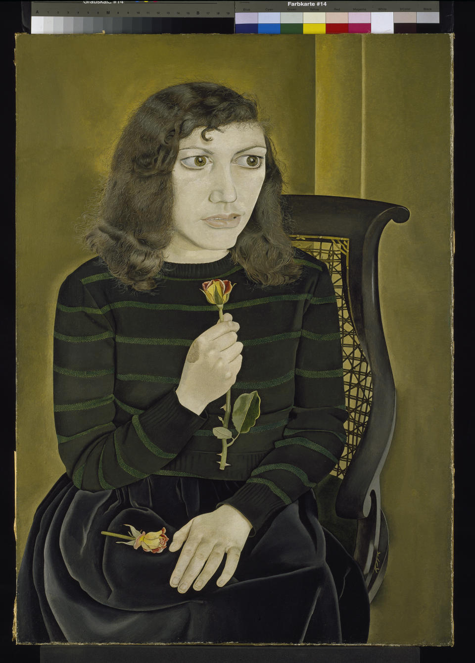 Lucian Freud’s Girl with Roses, 1947-8 (The British Council/The Lucian Freud Archive/Bridgeman Images/PA)