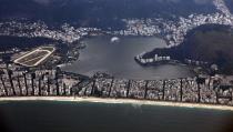 Aerial view of Rodrigo de freitas lagoon in Rio de Janeiro March 22, 2014. Rio de Janeiro is one of the host cities for the 2014 soccer World Cup in Brazil. REUTERS/Paulo Whitaker (BRAZIL - Tags: SPORT SOCCER WORLD CUP CITYSCAPE)