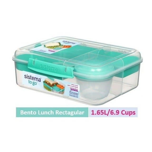 Sistema lunchbox with compartments, clip-lid, for meal prep and storage