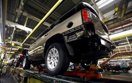 FILE PHOTO: GMC Yukon moves through the assembly line at the General Motors Assembly Plant in Arlington, Texas