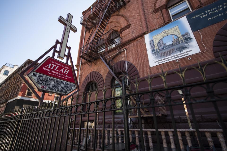 The Atlah World Missionary Church building in Harlem, New York, on April 16, 2019. (Photo: Damon Dahlen/HuffPost)