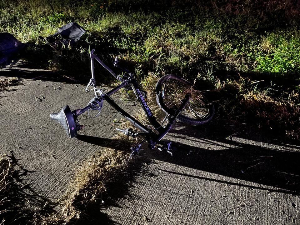 FHP officials said this is what's left of Brown's bicycle after it was struck by a deputy's vehicle late last year