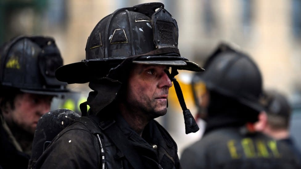 Un bombero de Nueva York.