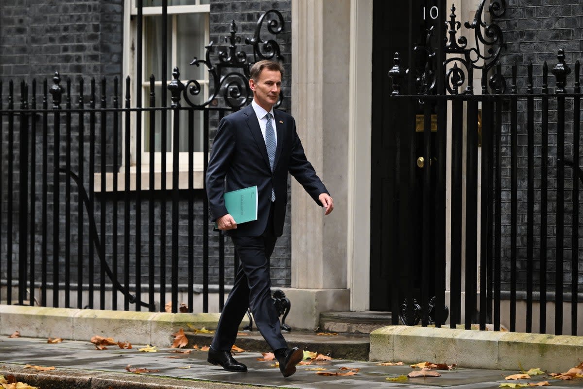 Chancellor Jeremy Hunt will provide an update on the UK economy this month  (Justin Tallis / AFP via Getty Images)