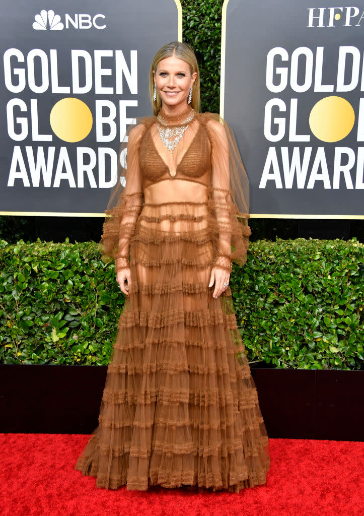BEVERLY HILLS, CALIFORNIA - JANUARY 05: Gwyneth Paltrow attends the 77th Annual Golden Globe Awards at the Beverly Hilton Hotel on January 5, 2020 in Beverly Hills, California.  (Photo by Frazer Harrison/Getty Images)