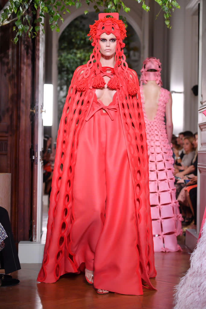 Kaia Gerber walks the runway during the Valentino Fall/Winter 2019 2020 show as part of Paris Fashion Week on July 03, 2019 in Paris, France. [Photo: Getty]