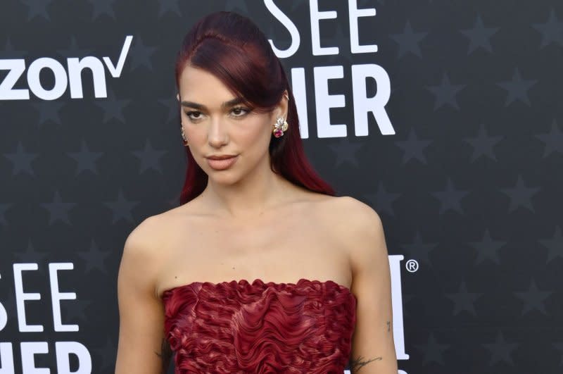 Dua Lipa attends the 29th annual Critics' Choice Awards at the Barker Hanger in Santa Monica, California on Sunday, January 14, 2024. Photo by Jim Ruymen/UPI