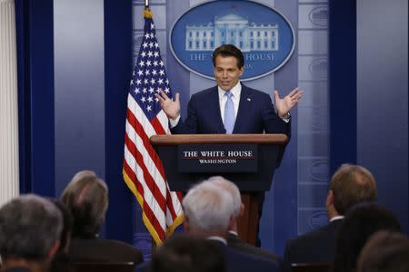 New White House Communications Director Anthony Scaramucci addresses the daily briefing at the White House in Washington, U.S., July 21, 2017. REUTERS/Jonathan Ernst