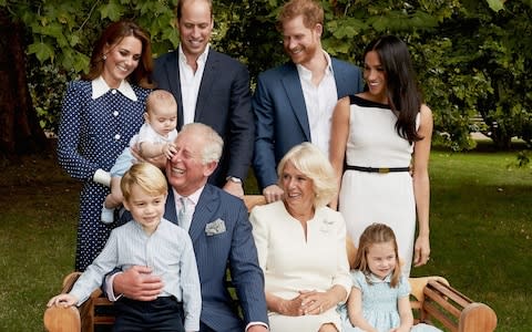 Royal family photo taken for Prince Charles' 70th birthday - Credit: Getty