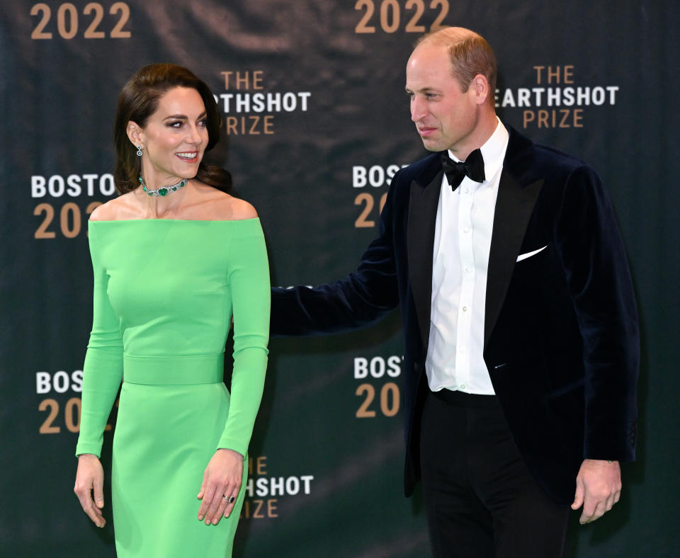 BOSTON, MASSACHUSETTS - DECEMBER 2: Catherine, Princess of Wales and Prince William, Prince of Wales attend The Earthshot Prize 2022 at MGM Music Hall at Fenway on December 02, 2022 in Boston, Massachusetts. (Photo by Karwai Tang/WireImage)