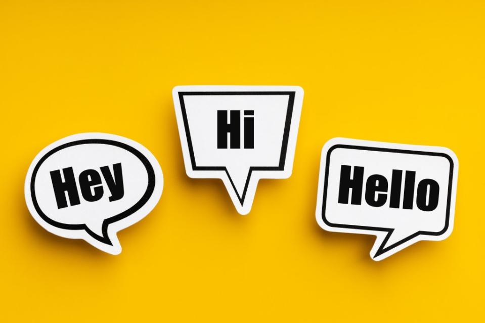 Hey hanging can arrive via Slack, Microsoft Teams Google Chat or text message, and can also come in the form of “hi,” “hello,” “hi/hey there,” “hi hi” and so on. jd-photodesign – stock.adobe.com