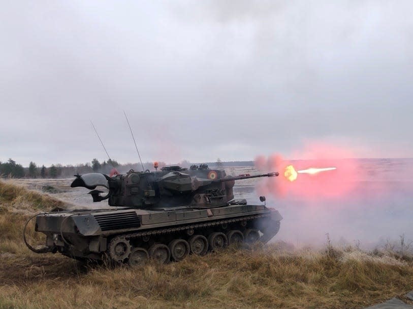 Romanian Gepard anti-aircraft tank