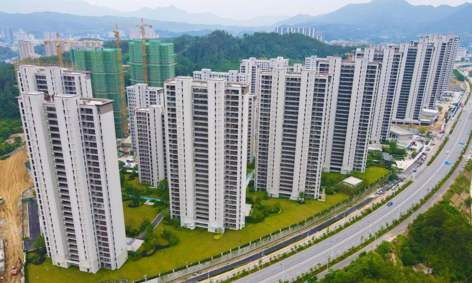 <span>Buildings under construction in Yuexi County, Anqing, China.</span><span>Photograph: Costfoto/NurPhoto/Rex/Shutterstock</span>