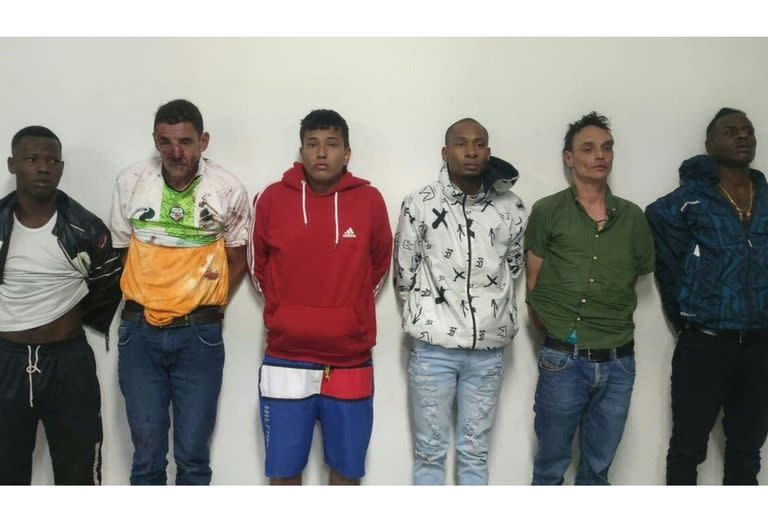 Los seis hombres colombianos arrestados en relación con el asesinato del candidato presidencial Fernando Villavicencio en Quito