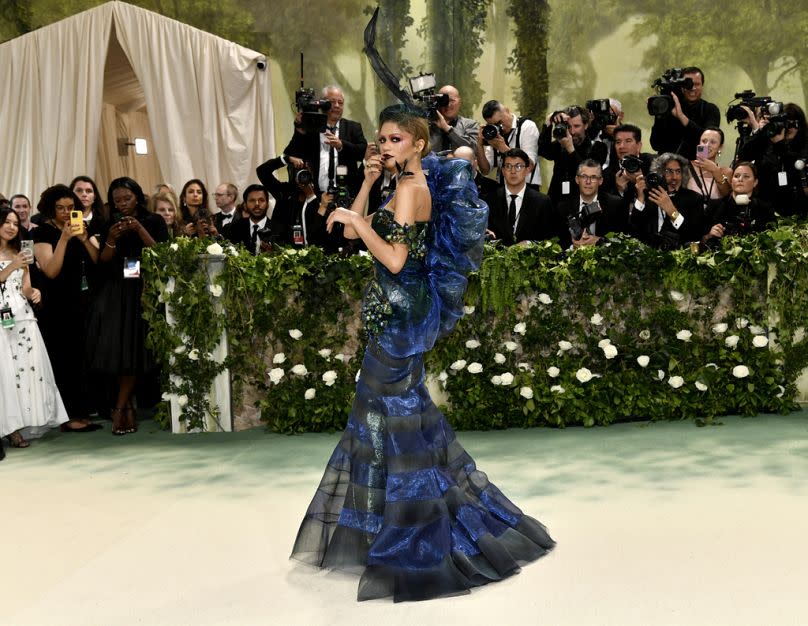 Zendaya attends the MET gala celebrating the opening of the "Sleeping Beauties: Reawakening Fashion" exhibition on 6 May 2024, in New York.