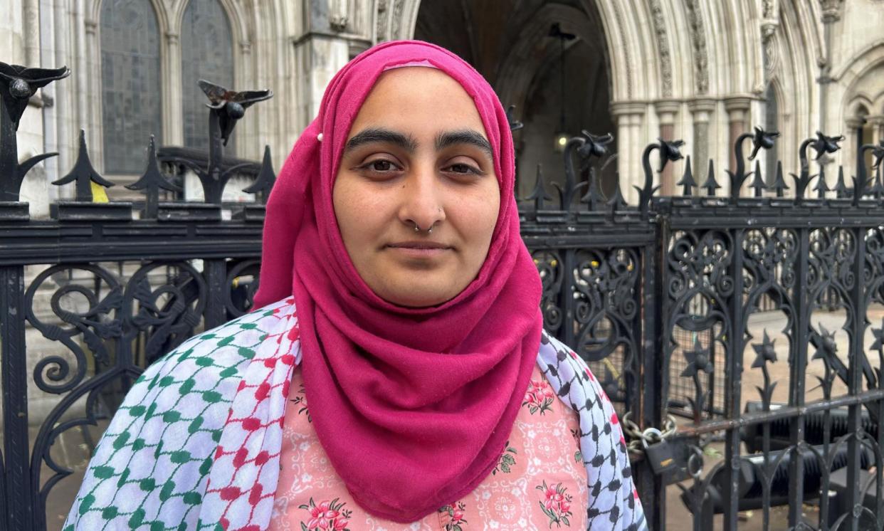 <span>In her witness statement, Mariyah Ali, 20, the only named defendant, said the University of Birmingham had ‘demonstrable links’ with arms companies. </span><span>Photograph: Tom Pilgrim/PA</span>