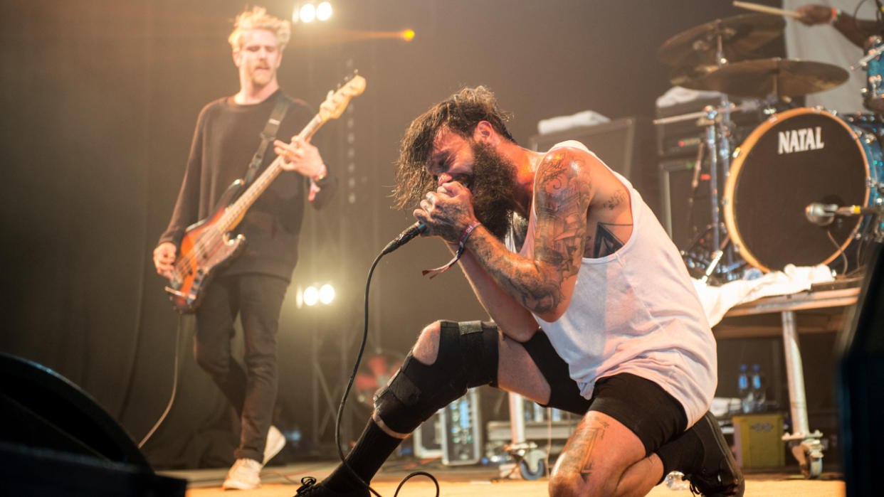  Letlive live in 2014. 