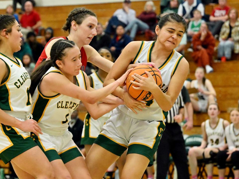 Clearfield and Bountiful play at Clearfield on Wednesday, Jan. 17, 2024. Bountiful won 56-47. | Scott G Winterton, Deseret News