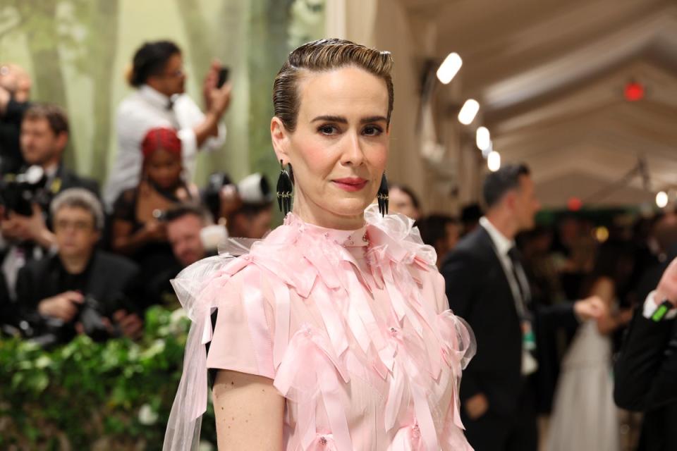 Sarah Paulson attends The 2024 Met Gala (Getty Images)
