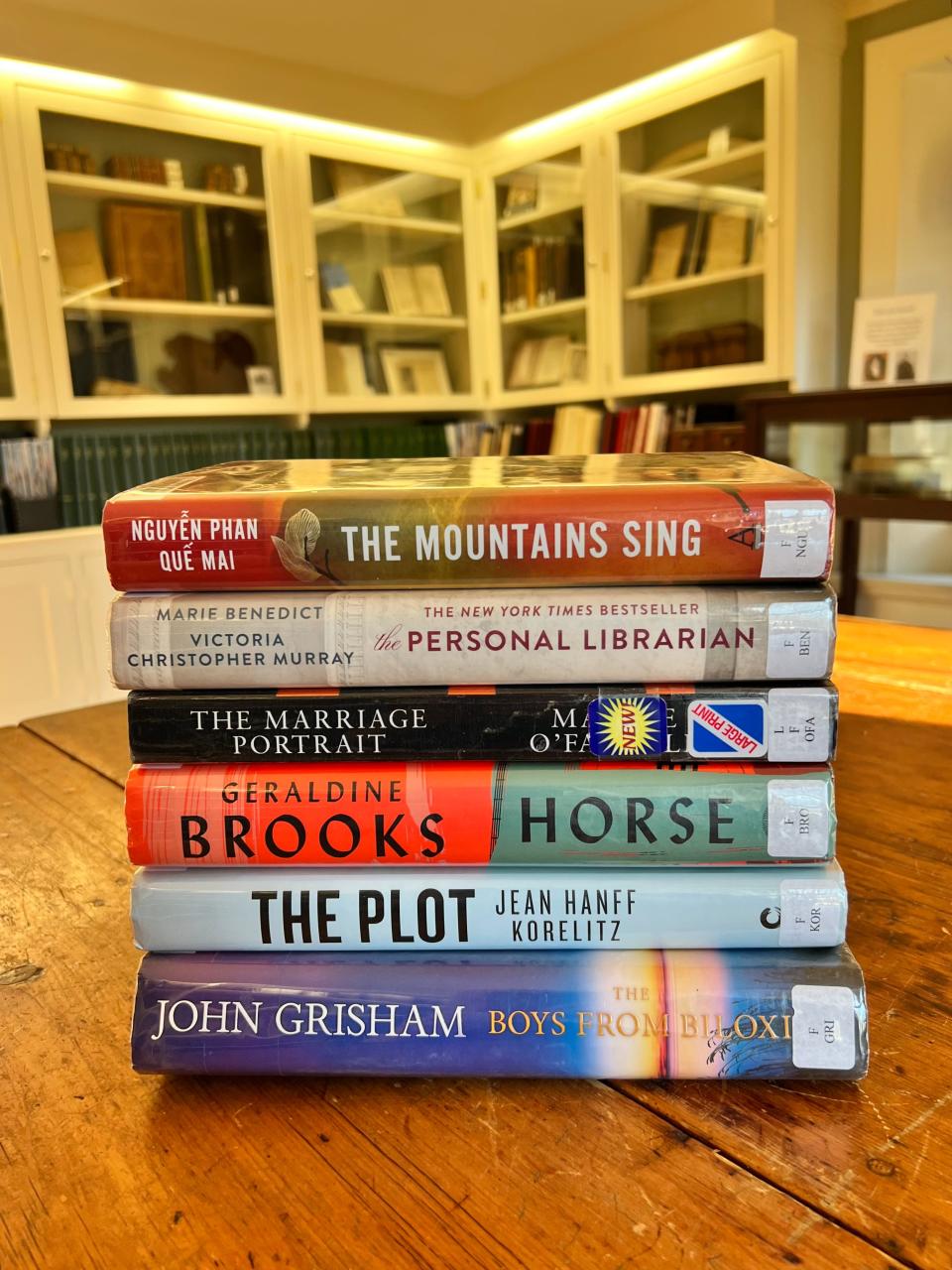 Here are some of the most circulated books of 2023 at the Sturgis Library in Barnstable. Others in the Top 10 were out being read.