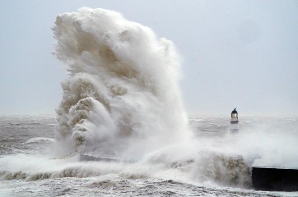 The storm brought fierce winds from an unusual direction (Owen Humphreys/PA) (PA Wire)