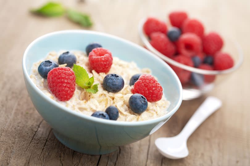 Berries and porridge