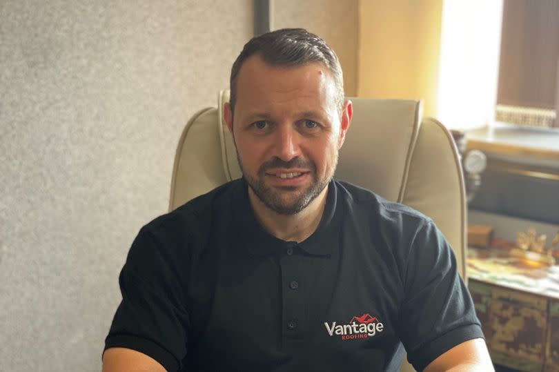 Dean Coombe of Vantage Roofing.