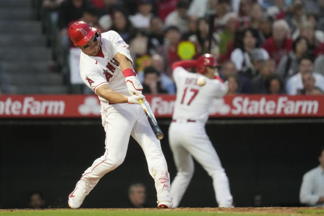 Ohtani, Trout homer in Angels' 7-3 win, completing sweep of slumping Red Sox