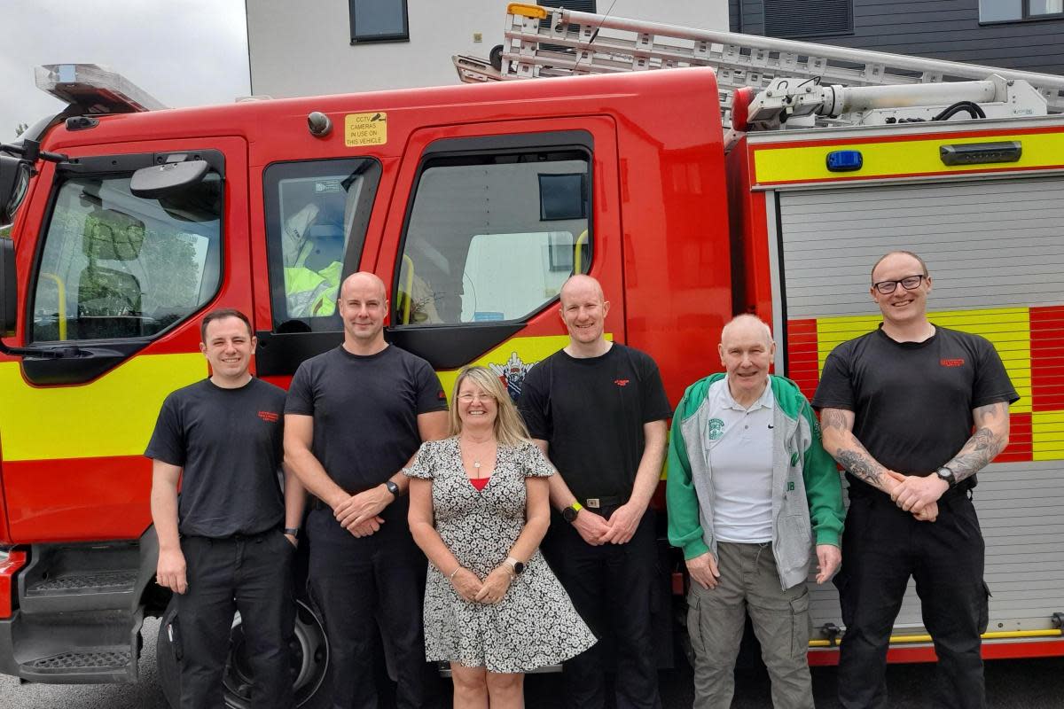 Didcot fire crew at Alma Barn Lodge Care Home <i>(Image: Alma Barn Lodge Care Home)</i>