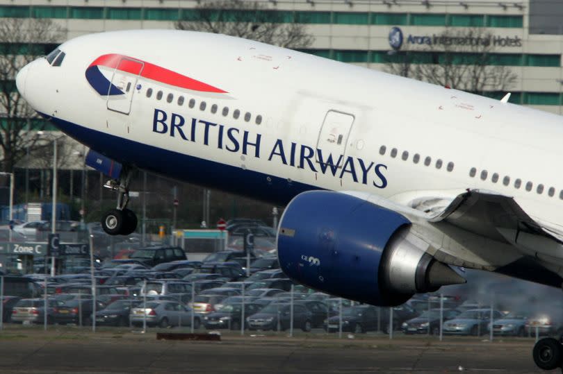 The Boeing 777 halted on the runway just as it was about to take off after a bomb threat was made