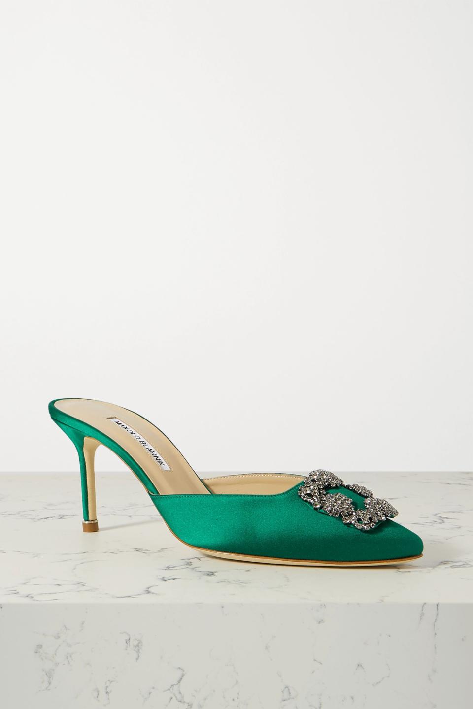 Hangisimu Embellished Satin Mule