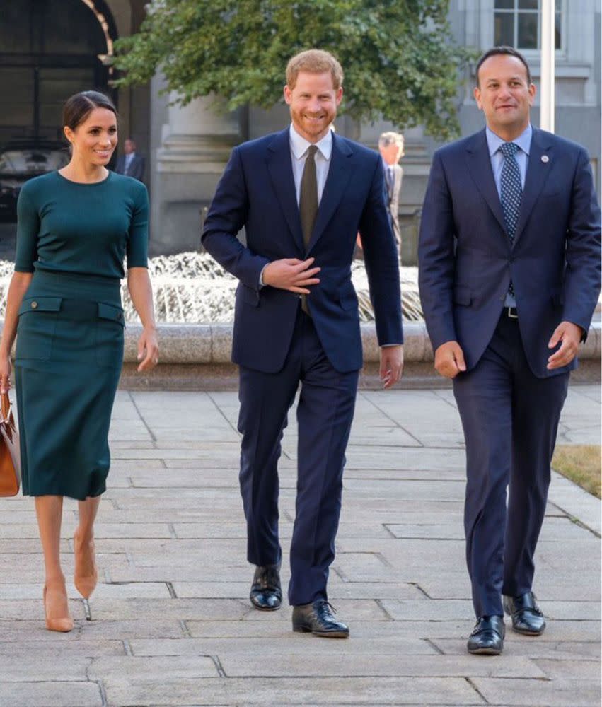 Meghan Markle, Prince Harry and Taoiseach Leo Varadkar