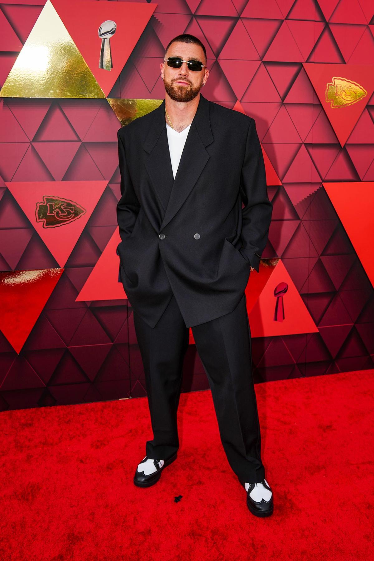 Travis Kelce's Stylist Just Addressed That Velvet Pants Theory